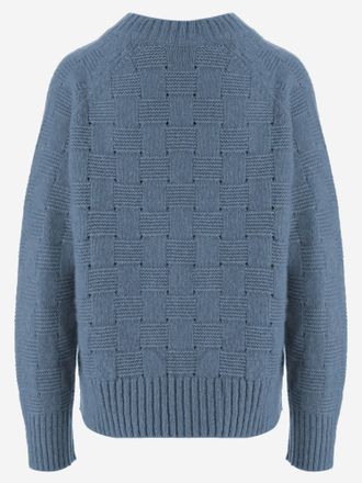 Allude Womens Cashmere And Silk Sweater Light Blue