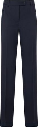 Moschino Elegante en comfortabele broek - Dames - Slim Fit Broeken - Blauw - S - Wol - Broeken