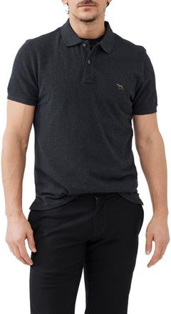 Rodd & Gunn Gunn Piqu&eacute; Sports Fit Cotton Polo in Charcoal at Nordstrom, Size Xxx-Large