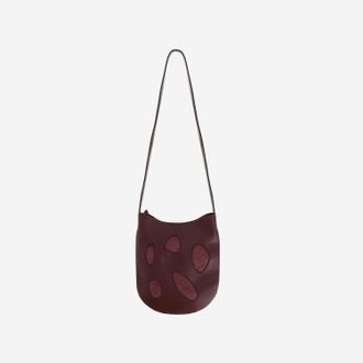 Niccol&ograve; Pasqualetti Womens Shoulder Bag Calfskin Bordeaux