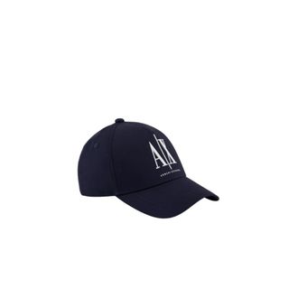 A|X Armani Exchange Cotton Hat - Heren - Petten - Blauw - ONE Size - Katoen - Accessoires