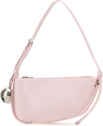Burberry Womens Knight Shoulder Bag Pink Calf Leather