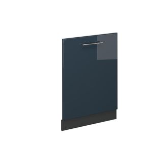 Vicco Panel Frontal Del Lavavajillas Fame-line, Azul Oscuro Alto Brillo, 60 Cm Sin Encimera, Vicco