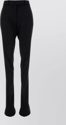 The Attico virgin wool flared trousers