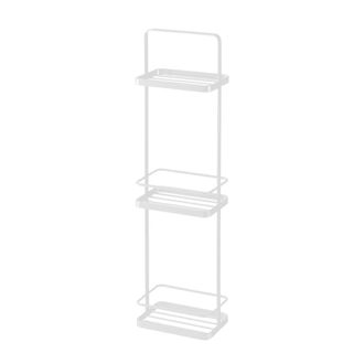Yamazaki Tableware Estante de ba&ntilde;o de 3 niveles - alt67 cm - blanco