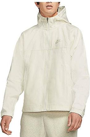 Nike Sportswear Canvas Sports Logo Casual Solid Color Hooded Jacket White DC8088-901