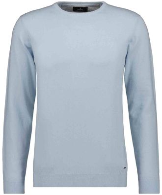Ragman Rundhalspullover RAGMAN, Herren, Gr. 54, blau (eisblau, 727), 95% Baumwolle 5% Cashmere, Rundhals, Pullover Rundhalspullover