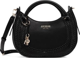 Guess Co braided-detail crossbody bag - women - Calf Leather - One Size - Black