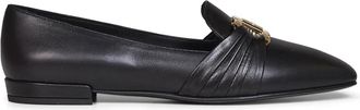 Ferragamo platte schoenen - Dames - Loafers - Zwart - 40 1/2 EU - Leer - Schoenen