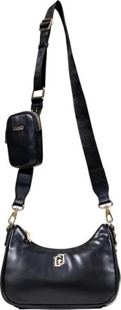 Liu Jo Tassen, Dames, Zwart, ONE Size, Zwarte Handtas met Schouderband