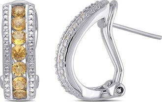 Delmar Citrine Channel Set Earrings in Yellow at Nordstrom Rack