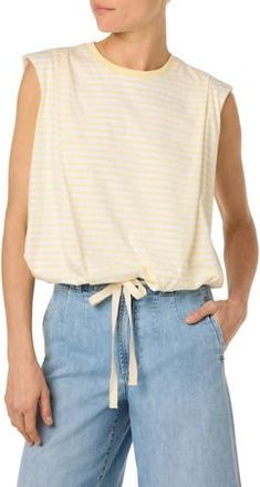 Joe's Sleeveless Knit Tank in Anise/white Stripe at Nordstrom Rack, Size X-Small