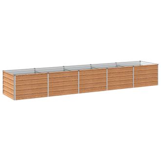 vidaXL Cama De Jard&iacute;n Elevada Madera Marr&oacute;n 400 X 80 X 55 Cm Vidaxl