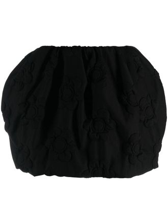 Max Mara Rok met ruches - Zwart