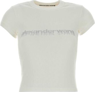 Alexander Wang White Cotton T-Shirt