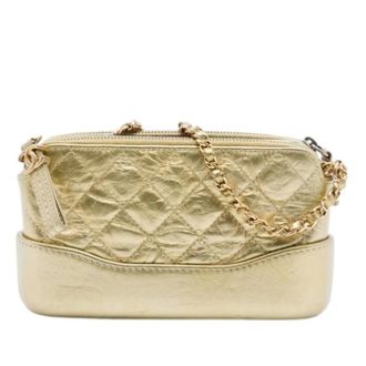 Chanel Pre-owned Vintage Crossbody Bag - Dames - Pre-owned - Geel - Maat: ONE Size Leer