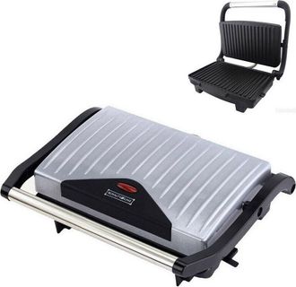 Trade Shop Trade Shop Traesio - Piastra Griglia Elettrica Bistecchiera Toast Panini 2 In 1 Di Royalty Line 750w