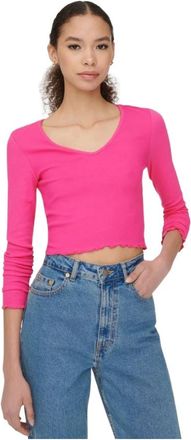 Only Mujer, Camisetas, Rosa, Talla: L