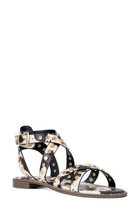 Azalea Wang Whistler Ankle Strap Sandal in White Multi at Nordstrom, Size 10