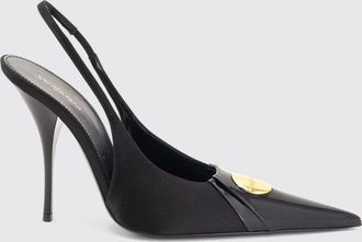 Saint Laurent D&eacute;collet&eacute; slingback Louis in pelle verniciata con tacco a spillo