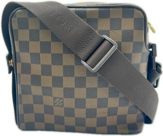 Louis Vuitton Damier Brown Coated Canvas Leather Shoulder Bag (Pre-Owned)