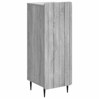 vidaXL Aparador Gris Sonoma 34,5 X 33 X 92 Cm Madera De Ingenier&iacute;a Vidaxl
