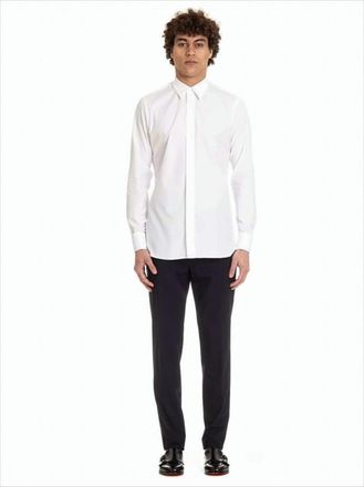 Lardini Ceremony Shirt with Covered Buttons