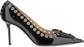 Mach & Mach Pumps met kant en ringlets - Zwart