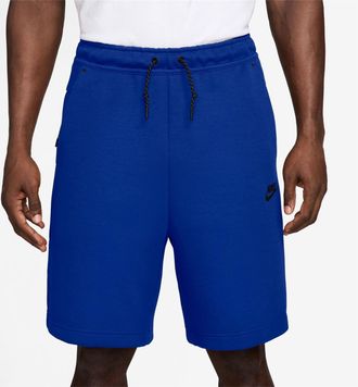Nike Heren Tech Fleece Korte Broek (Royaal Blauw)