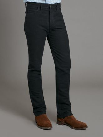 Oliver Brown Moleskin Jeans - Pure Black