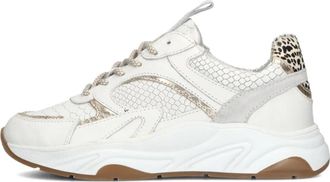 Notre-V Witte Sneakers Iva-06 - Dames - Sneakers - Wit - 38 EU - Leer - Schoenen