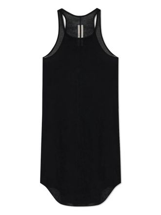 Rick Owens Ribbed Tank Top With Racerback Neckline