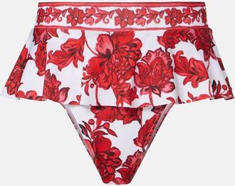 Alexandra Miro Braga de bikini Zella floral con volantes