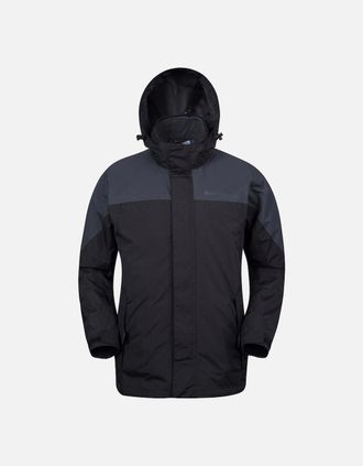 Mountain Warehouse Mens Mountain Warehouse Mens Storm 3 in 1 Waterproof Jacket - Grey - Size: 42/Regular