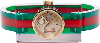 Gucci Red Resin 2018 Plexi Web Watch, Never Carried (Authentic Pre-Loved)