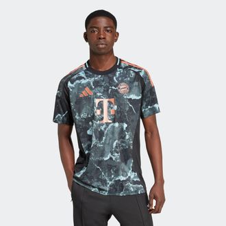 adidas Fussballtrikot ADIDAS PERFORMANCE FC BAYERN M&Uuml;NCHEN 24/25 AUSW&Auml;RTSTRIKOT, Herren, Gr. XL, schwarz, Obermaterial: 100% Polyester, Rundhals, Trikots Fus