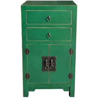 Wanderlust Deco Recibidor De Madera De 2 Cajones Y 2 Puertas 45x26x81