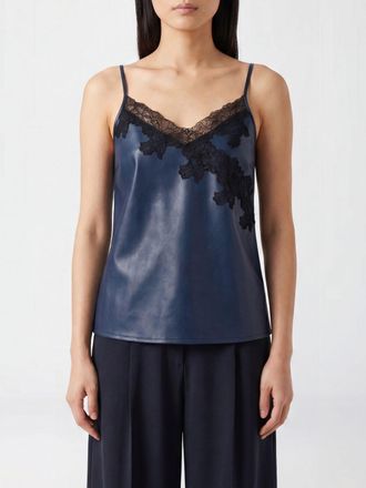 Patrizia Pepe Top da sera con inserti in pizzo e spalline sottili