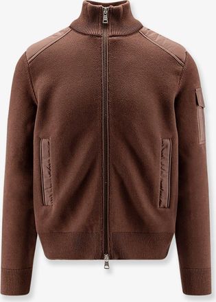 Moncler Cardigan in lana vergine con patch Logo - MONCLER - gender_Man