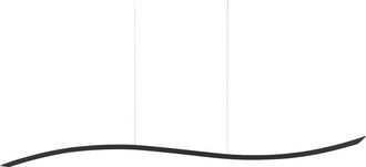 Beliani L&aacute;mpara De Techo Led De Metal Negro Colgante Suspensi&oacute;n Iluminaci&oacute;n Calao