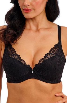 Wacoal Abellia Underwire Push-Up Bra in Black at Nordstrom Rack, Size 34Dd