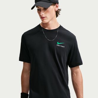 Nike Mens Court Dri-FIT Tennis T-Shirt in Black | IM9659-010