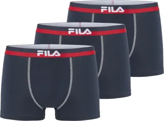 Fila Boxershorts FILA, Herren, Gr. XXL, blau (navy), Obermaterial: 95% Baumwolle, 5% Elasthan, bedruckt, unifarben mit Farbeinsatz, k&ouml;rpernah, Unterhosen B