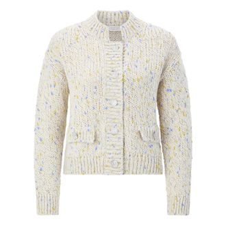 Rich & Royal Cardigan in Filato Neps Boxy - - Knitwear - Donna - Multicolore - L