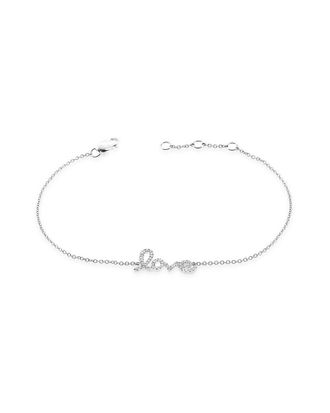 Sabrina Designs 14K 0.11 Ct. Tw. Diamond Script Love Bracelet