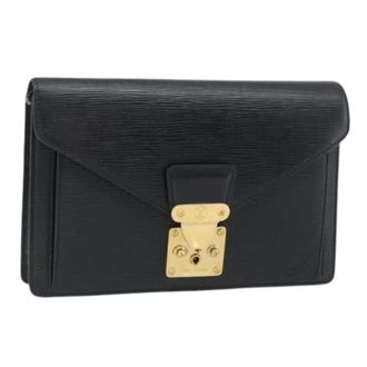 Louis Vuitton Pre-owned Clutches, female, Black, Size: ONE SIZE Pre-owned Epi Leather Clutch