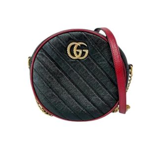 Gucci Pre-owned Cross Body Bags, female, Multicolor, Size: ONE SIZE Pre-owned Gg Marmont Round Shoulder Bag