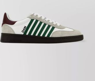 Dsquared2 boxer leather sneakers sole contrasting