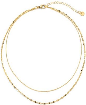Argento Vivo Double Layered Necklace in Gold at Nordstrom