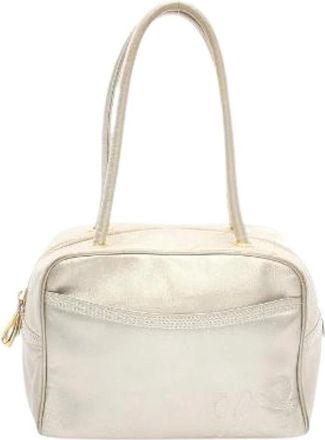 Loewe Borsa in Pelle Pre-owned Anagram - - Pre-owned - Donna - Beige - ONE SIZE